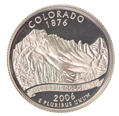 2006 S Colorado State Washington Quarter Proof Cameo Property Room
