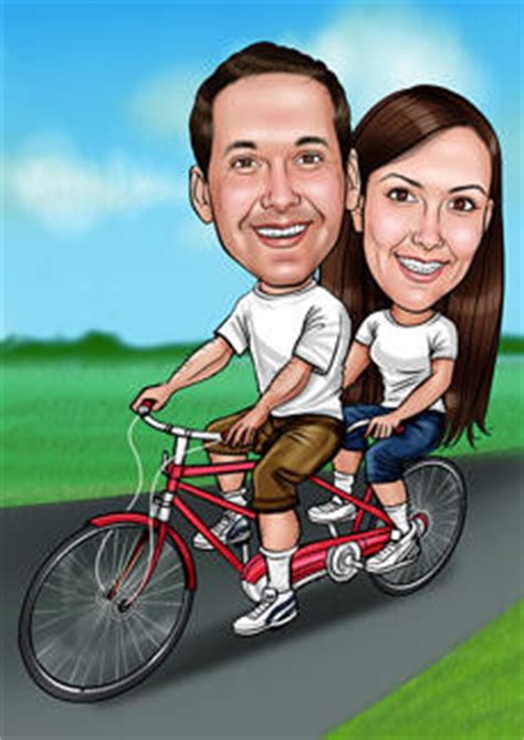 cycling bill  ben  cartoon men caricatures