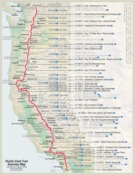 Pct Southern California Map Australia Map
