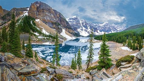 Hd Wallpaper Mountain Blue Lake Ultra Hd 8k Beauty In Nature Scenics