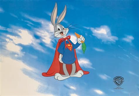 Warner Bros Super Bugs Bunny Limited Edition Sericel Animation Art Cel