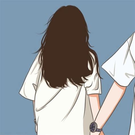 Pp Couple Anime Sahabat Terpisah Aesthetic Ber Ber
