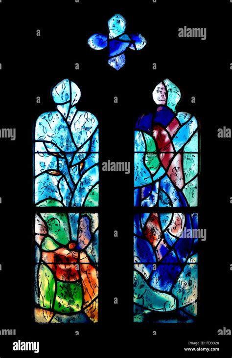 Adam And Eve Stained Glass Chagall Hi Res Stock Photography And Images
