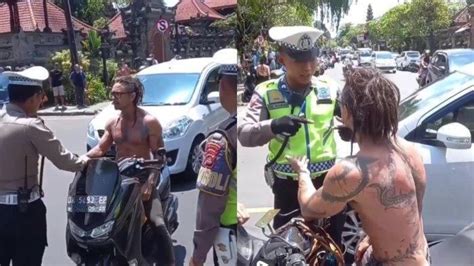 Viral Turis Bule Di Bali Marah Marah Saat Ditilang Sebut Polisi Hanya