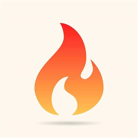 Fire Flame Isolated On White Fire Flame Vector Illustration Design