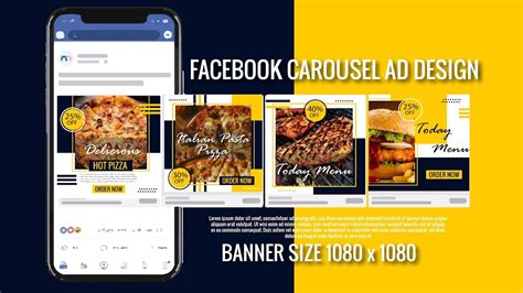 Facebook Carousel Ad Design Instagram Ad Design Social Media Banner
