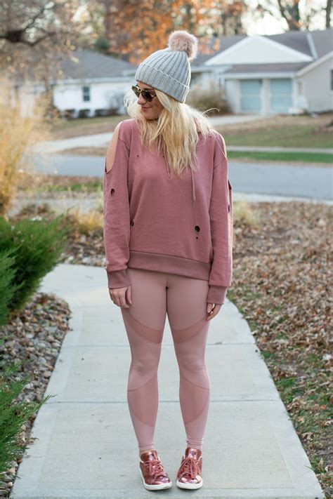 All Blush Everything Athleisure Outfit Le Stylo Rouge