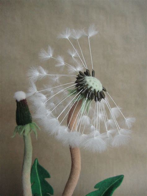 Needle Felted Dandelion By Feltedcreatures On Etsy With Images