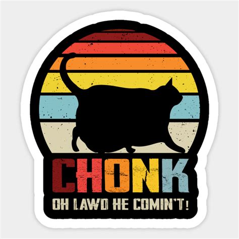 Chonk Cat Scale Meme Funny Retro Style Vintage Cats Memes T Shirt