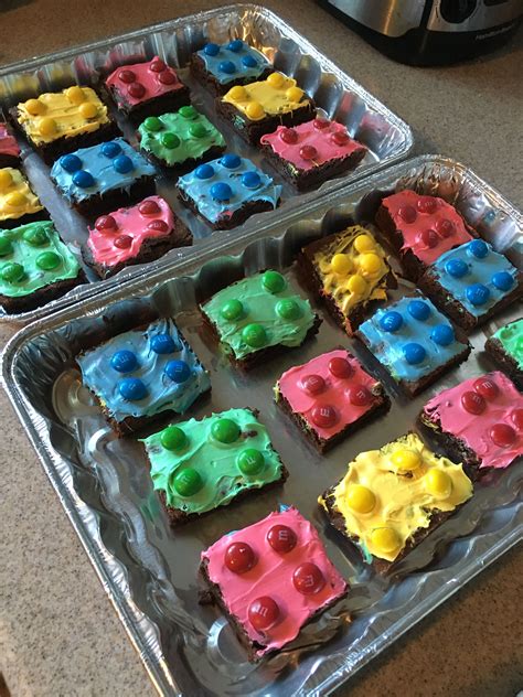 They can be given to your friends and family on their gift cards can be used to buy pizza, beverages, cheese stix, desserts, and more. LEGO brownies with a little help from the kiddos | Sugar ...