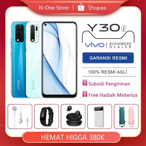Vivo merupakan salah satu perusahan besar pendatang baru dalam dunia ponsel pintar yang perkembangannya begitu pesat beberapa tahun belakangan ini. Vivo Y30i hp 4GB/64GB Garansi Resmi vivo Indonesia hp ...