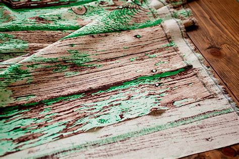 Retro Wood Grain Linen Cotton Fabric Vintage Tree Bark Fabric Etsy Canada