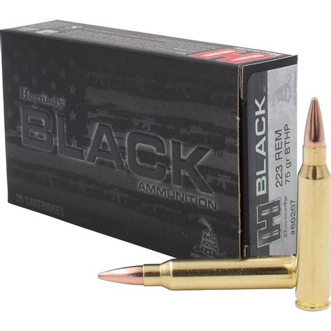 Hornady Bthp Black™ 223 Remington 75 Grain Rifle Ammunition For Sale