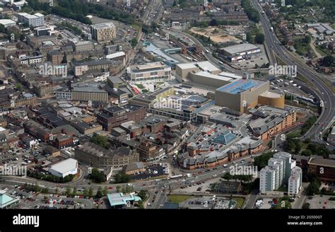 Aerial Image Of Barnsley Town Centre From The South West Looking Across