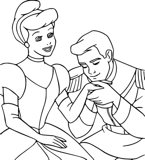 Cinderella And Prince Charming Coloring Pages 22