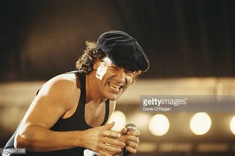 English Singer Brian Johnson Performing With Rock Group Acdc Circa Brian Johnson Acdc