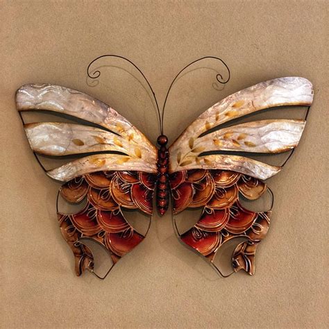 Eangee Butterfly Wall Decor Pearl And Copper Scaling Working Wonders