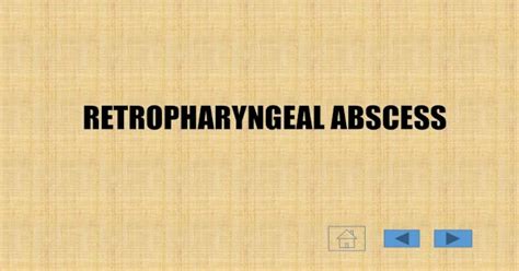 Retropharyngeal Abscess€ · Definition 2 Types Acute Retropharyngeal