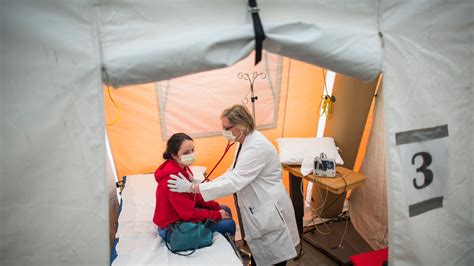 Flu Patients Arrive In Droves And A Hospital Rolls Out The ‘surge Tent