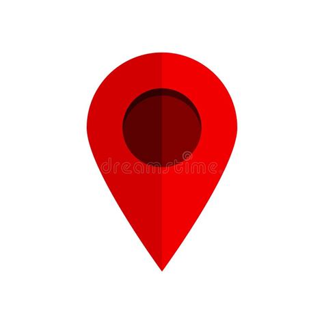 Pin Point Icon Green Map Location Pointer Isolated On White Background