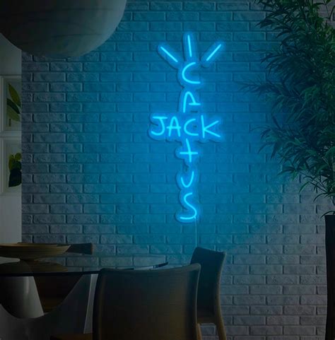 Cactus Jack Neon Sign Cactus Jack Light Cactus Jack Neon Cactus Jack