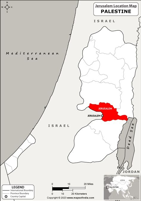 Where Is Jerusalem Located In Palestine Jerusalem Location Map In