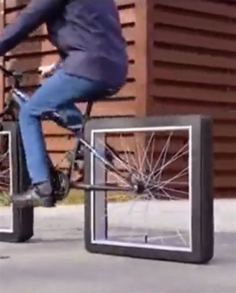 Video Of Bike With Square Wheels Stuns The Internet