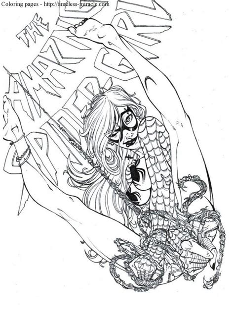 Spider Girl Coloring Pages Photo 10 Timeless