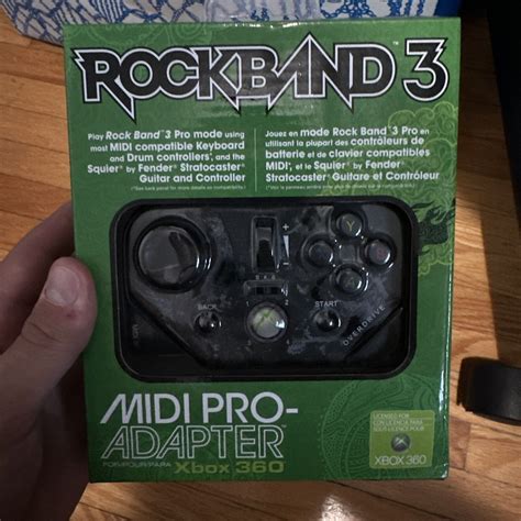 Mad Catz Rock Band 3 Midi Pro Adapter For Microsoft Xbox 360 Black For Sale Online Ebay