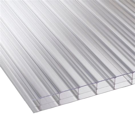Clear Multiwall Polycarbonate Roofing Sheet 3m X 980mm Pack Of 5