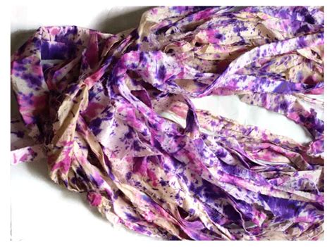 Recycled Silk Ribbon Tye Dye 9
