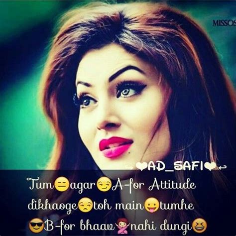 Whatsapp status for boys and girls to express their attitude in hindi. Pin by Zara afreen Khan ♥️ on Girlz attitude | Girly ...