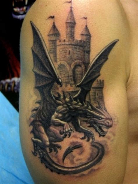 Https://tommynaija.com/tattoo/dragon Castle Tattoo Designs