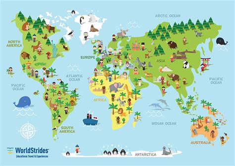 Classroom World Map Worldstrides Australia