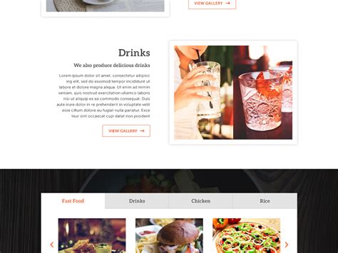 Menu One Page Psd Freebie By Mushfiq On Dribbble