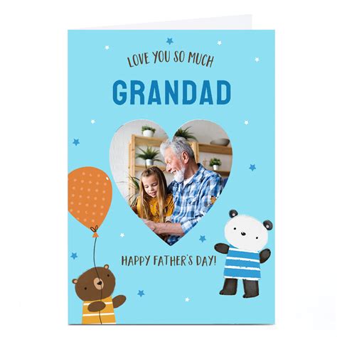 Buy Personalised Fathers Day Photo Card Love You So Much For Gbp 1
