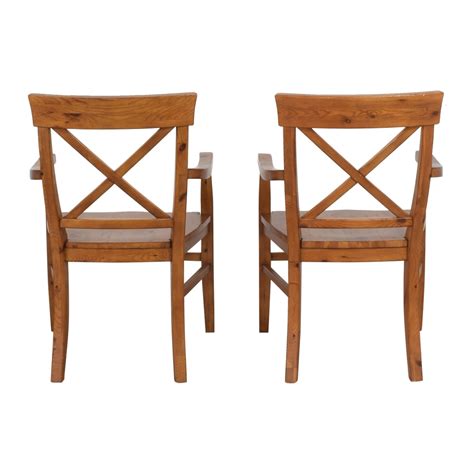 45 Off Pottery Barn Pottery Barn Aaron Dining Arm Chairs Chairs