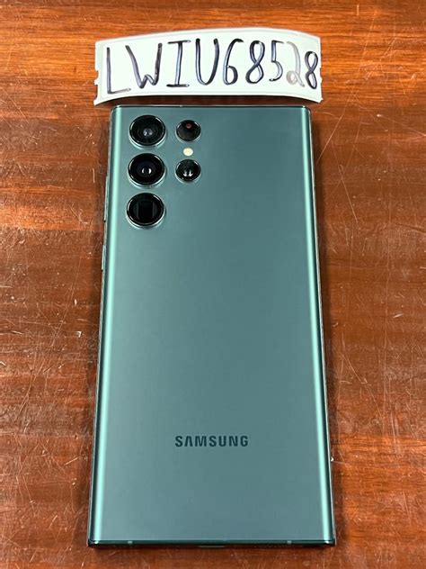 Samsung Galaxy S22 Ultra Unlocked Green 256gb 12gb Sm S908u1