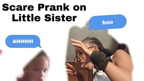 jump scare prank on my little sister christiana youtube