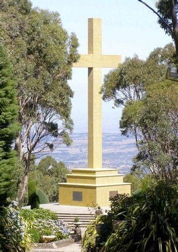 Mount Macedon Memorial Cross Monument Australia