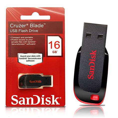 Sandisk 16gb Cruzer Blade Usb Flash Drive Memory Stick Pen Thumb Key