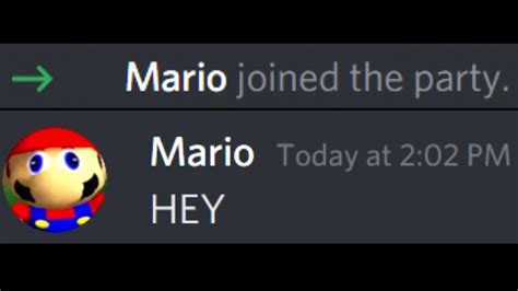 Mario Joins Discord Youtube