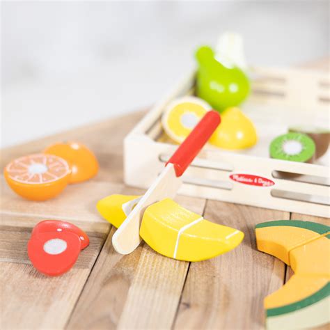 Cutting Fruit Set Wooden Play Food Geppettos Toys Melissa And Doug
