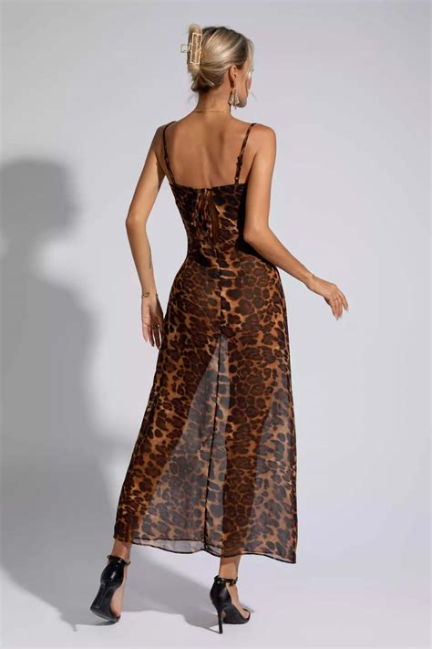 Maisie Leopard Printed Maxi Dress