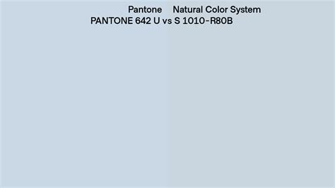 Pantone 642 U Vs Natural Color System S 1010 R80b Side By Side Comparison