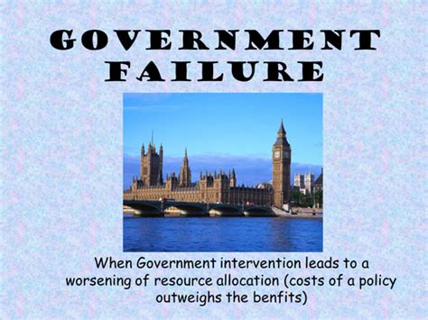 Government Failure Teaching Resources
