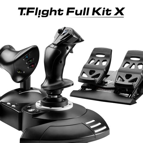 Kit Complet Pour Simulation De Vol Thrustmaster T Flight Full Kit X Pour Xbox Et Pc Noir