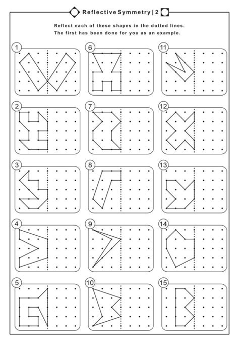 Reflective Symmetry 2 Worksheet For 4th 5th Grade Lesson Planet