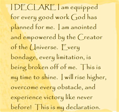 I Declare I Am Equipped For Every Good Work God Has Planned For Me