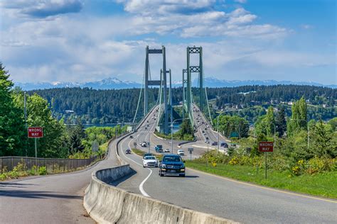Narrows Bridge In Tacoma Washington Oc Rwashington